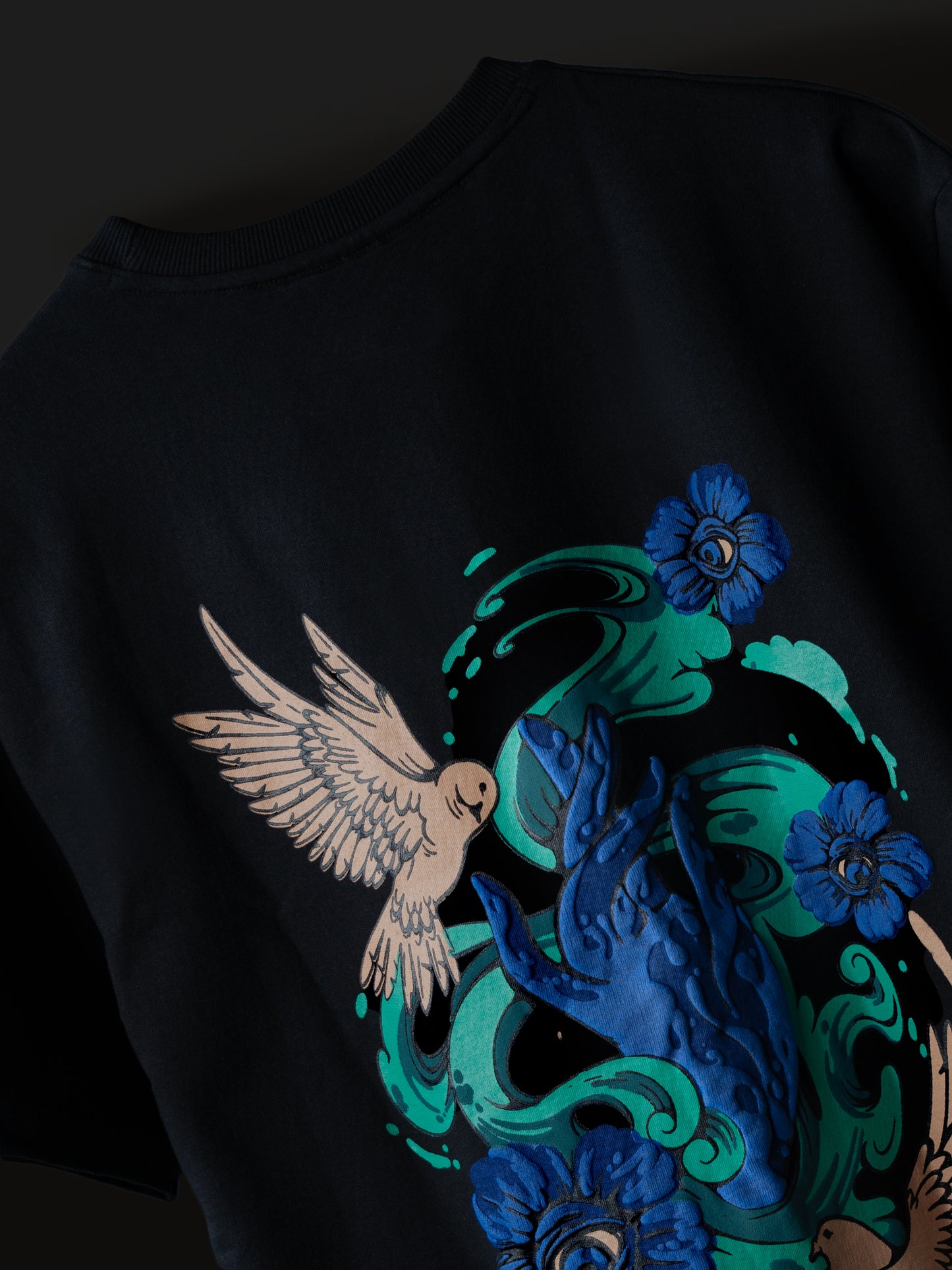 SERENE LOVE BLACK TEE