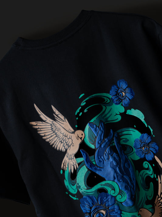 SERENE LOVE BLACK TEE