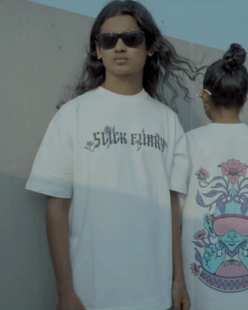BLOOMING ILLUSION WHITE TEE