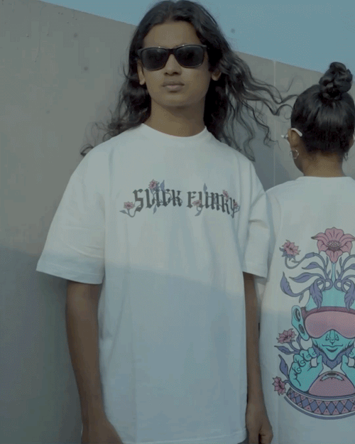 BLOOMING ILLUSION WHITE TEE