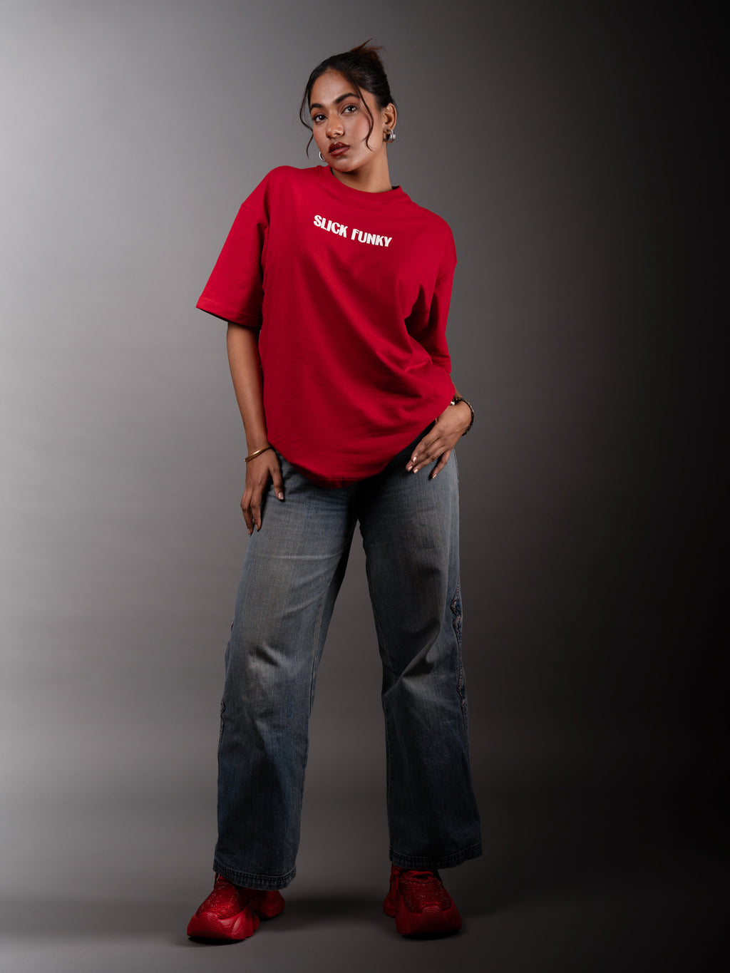 SLICK FUNKY RED TEE