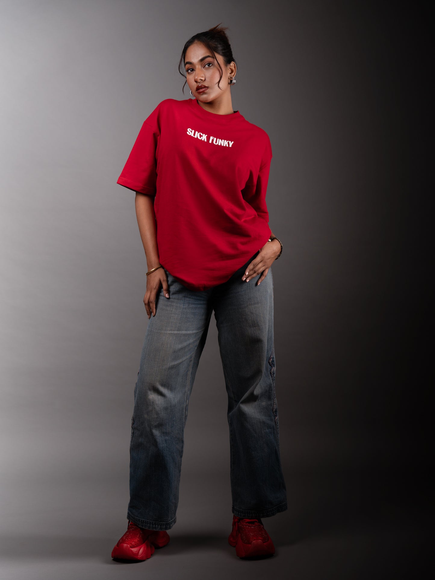 SLICK FUNKY RED TEE