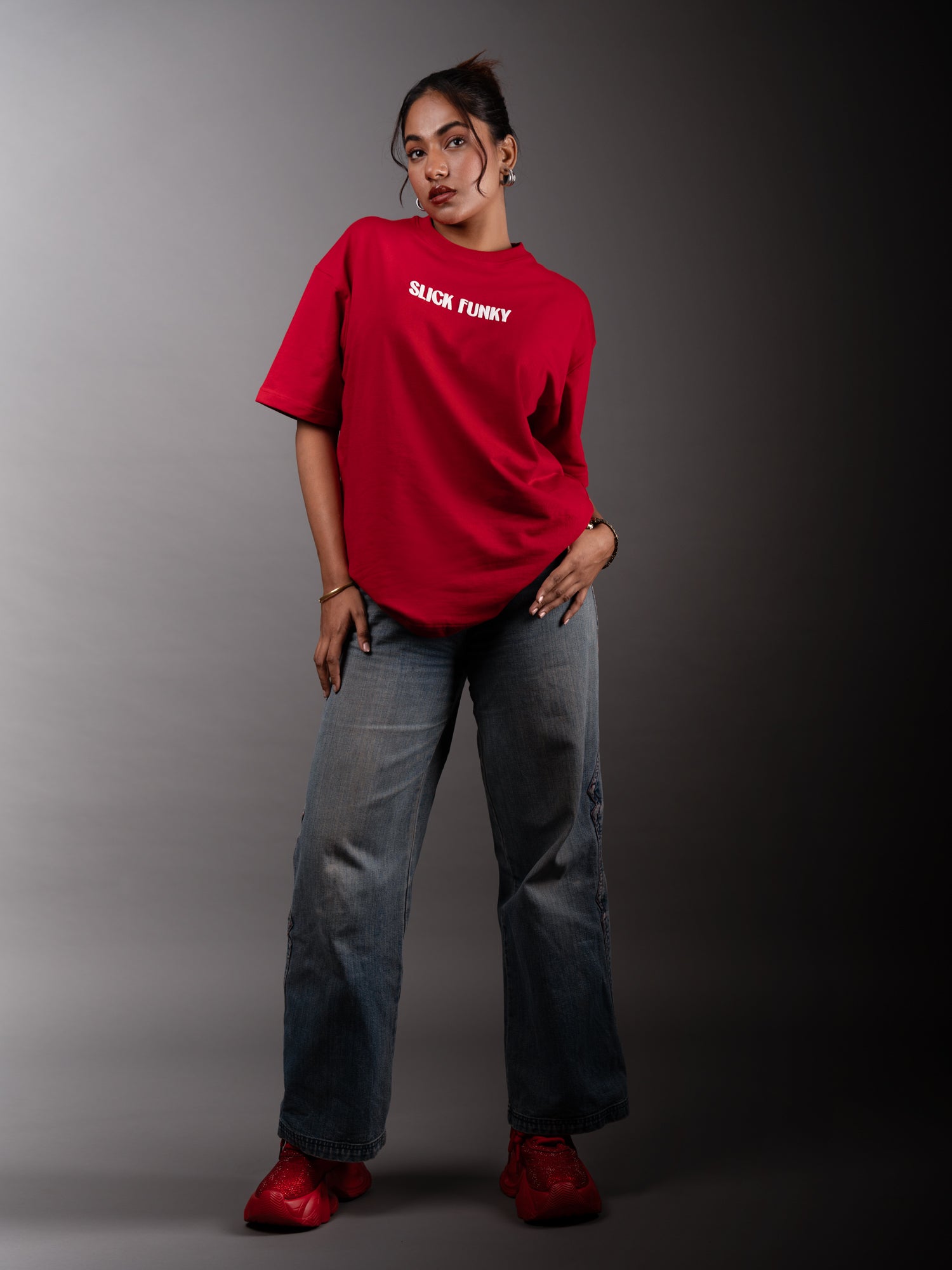 SLICK FUNKY RED TEE