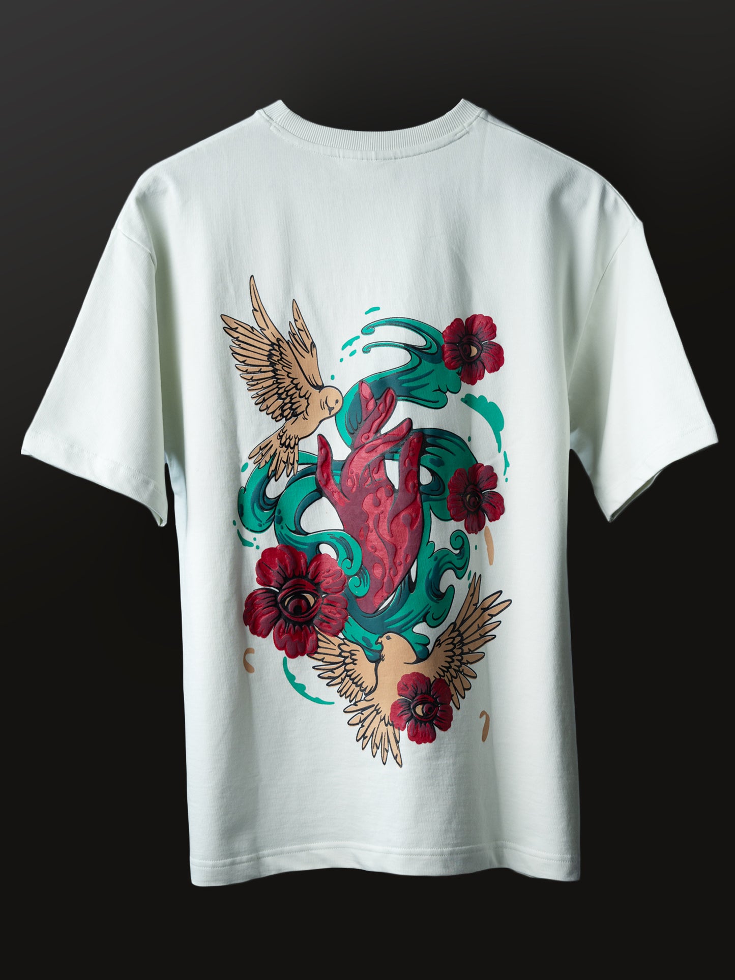 SERENE LOVE BLUE BLUSH TEE