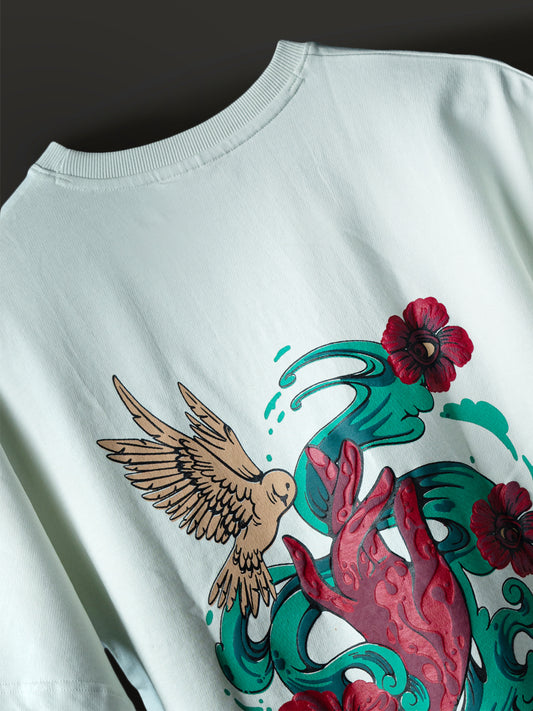 SERENE LOVE BLUE BLUSH TEE